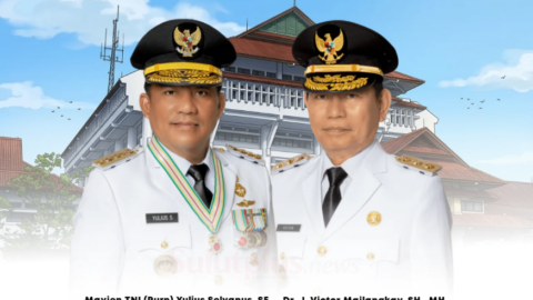 Sederet Capaian Sulut 2025 di Bawah Kepemimpinan Yulius-Victor, Salah Satunya Ekonomi Tumbuh 5,66 Persen 9 Gubernur Sulawesi Utara Yulius Selvanus (kiri) bersama Wakil Gubernur Victor Mailangkay (kanan), yang berhasil membawa pertumbuhan ekonomi Sulut tahun 2025 tumbuh positif sebesar 5,66 persen serta merealisasikan berbagai program strategis daerah.