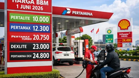 Harga BBM Turun dan Naik Mulai Juni 2026: Pertamina, Shell, BP-AKR, Vivo Sesuaikan Tarif