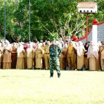 ASN Bolsel mengikuti apel dengan penuh semangat, menyambut kabar pencairan Gaji 13 Tahun 2026.