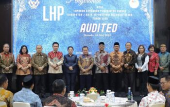 Kota Kotamobagu Kembali Raih WTP LKPD 2025 Dari BPK RI, Ketua DPRD Adrianus Mokoginta Beri Apresiasi 5 Wali Kota Weni Gaib bersama Ketua DPRD Adrianus Mokoginta menerima LHP LKPD 2025 dari BPK RI Sulut, bukti komitmen transparansi dan akuntabilitas pengelolaan keuangan daerah. Foto: Humas DPRD Kotamobagu