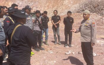 Aparat Polres Kotamobagu beri ultimatum tiga hari kepada penambang PETI di lahan konsesi resmi. Penertiban dilakukan tegas tanpa kompromi. Foto: Ist