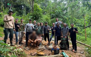 Dipimpin Ahmad Waafi, Tim Gabungan Gerebek PETI di Kawasan Taman Nasional Bogani Nani Wartabone, Dua Pelaku Diamankan
