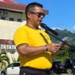 Kapolres Boltim AKBP Golfried Hasiholan Pakpahan memimpin upacara pembukaan rangkaian HUT Bhayangkara ke-80 di Lapangan Mapolres Boltim, Rabu (10/6/2026).