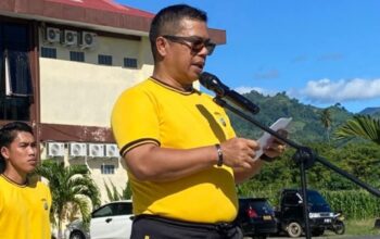 Delapan Dekade Polri, AKBP Golfried: Jaga Profesionalisme dan Integritas 3 Kapolres Boltim AKBP Golfried Hasiholan Pakpahan memimpin upacara pembukaan rangkaian HUT Bhayangkara ke-80 di Lapangan Mapolres Boltim, Rabu (10/6/2026).
