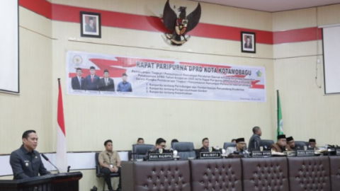 ‎DPRD Kota Kotamobagu Menggelar Rapat Paripurna Tingkat I Tentang Ranperda Pertanggungjawaban APBD 2025