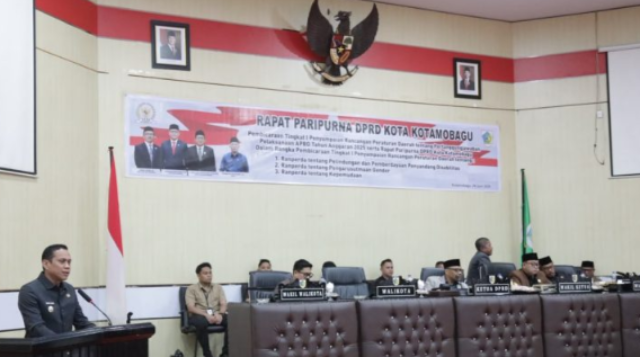 ‎DPRD Kota Kotamobagu Menggelar Rapat Paripurna Tingkat I Tentang Ranperda Pertanggungjawaban APBD 2025