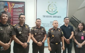 Kepala Kejari Kotamobagu, Tasjrifin Muljana Abdul H., SH, MH dalam Konferensi Pers, Senin (8/6/2026).