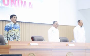 Gubernur Yulius Selvanus bersama Menteri Pendidikan Tinggi, Sains, dan Teknologi RI Prof. Brian Yuliarto menghadiri peresmian Fakultas Kedokteran Universitas Negeri Manado (UNIMA), Kamis (11/6/2026). Foto: Diskominfo Pemprov Sulut