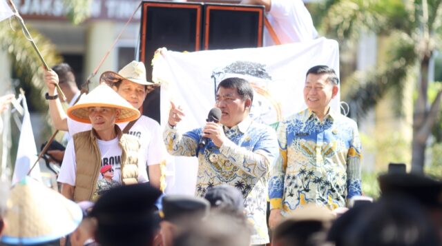 Terima Aksi Damai, Gubernur Yulius Kawal Program Prabowo-Gibran di Sulut