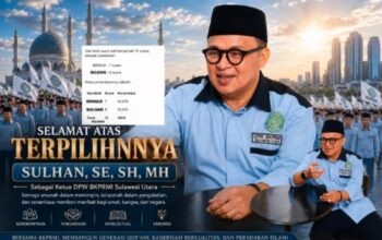Muswil BKPRMI Sulut Deadlock, Keputusan Diserahkan ke DPP 5 Poster ucapan selamat: Visual dukungan kader BKPRMI Sulut atas hasil pemungutan suara yang menempatkan Sulhan unggul tipis.