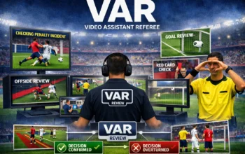 Totabuan Champions League Cup 2026 Kotamobagu Resmi Gunakan VAR 4 Ilustrasi Wasit melakukan tinjauan VAR dalam pertandingan Totabuan Champions League (TCL) Cup 2026 di Kotamobagu.