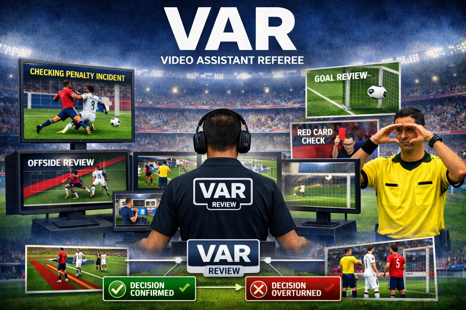 Ilustrasi Wasit melakukan tinjauan VAR dalam pertandingan Totabuan Champions League (TCL) Cup 2026 di Kotamobagu.