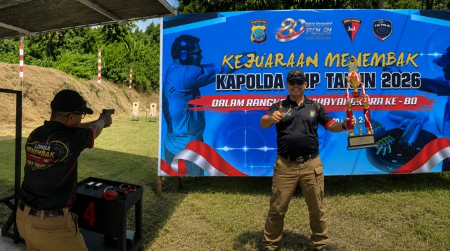 Bukan Kaleng-kaleng! Kapolres Boltim Juara Dua Menembak Kapolda Cup 2026