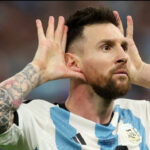 Pemain Andalan Argentina, Lionel Messi saat melakukan selebrasi. Sumber: FIFA
