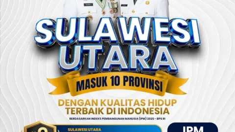 IPM Sulut Masuk 10 Besar Nasional, Tertinggi di Sulawesi
