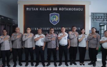 Perkuat Sinergi, Kapolres Kotamobagu Sambangi Rutan dan TNBNW 3 Kapolres Kotamobagu AKBP Abdul Kholik saat melangsungkan kunjungan kerja dan silaturahmi bersama di Rutan Kelas II B di Kotamobagu, Selasa, 28 Juli 2026. Foto: Humas Polres Kotamobagu