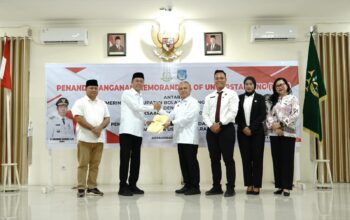 Sinergi Hukum, Kajari Kotamobagu dan Bupati Bolsel Teken MoU
