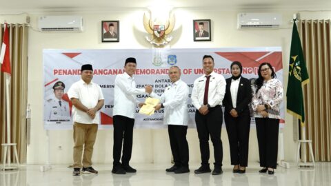 Sinergi Hukum, Kajari Kotamobagu dan Bupati Bolsel Teken MoU