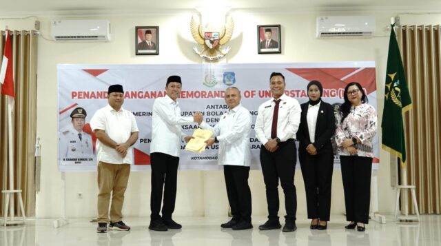 Sinergi Hukum, Kajari Kotamobagu dan Bupati Bolsel Teken MoU