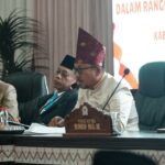 Suasana Rapat Paripurna DPRD Kabupaten Bolaang Mongondow Selatan dalam rangka memperingati HUT ke-18 daerah di perkantoran Panango, Kecamatan Bolaang Uki, Selasa, 22 Juli 2026.