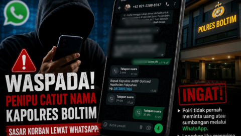 Waspada Komplotan Penipu Catut Kapolres Boltim, Sasar Korban Lewat WhatsApp! 9 Modus penipuan WhatsApp yang mencatut namanya dan jajaran Polres Boltim.