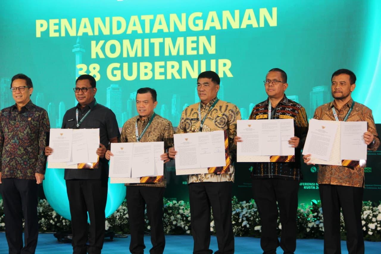 Gubernur Yulius Selvanus saat menghadiri acara percepatan eliminasi kusta bersama jajaran menteri kabinet di Hotel Grand Sahid, Jakarta, Jumat, 10 Juli 2026. Foto: Diskominfo Pemprov Sulut