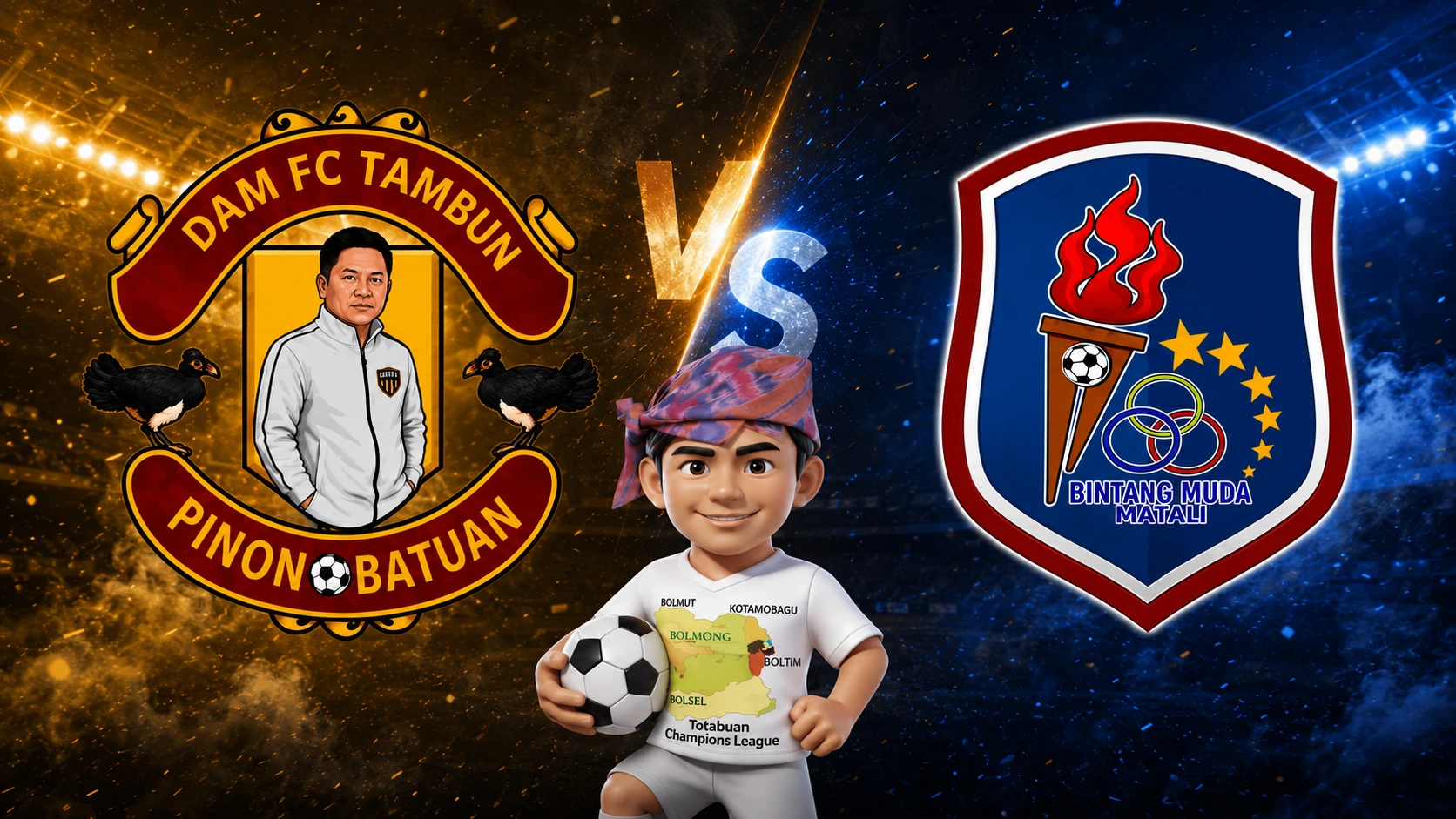 TCL Sore Ini: DAM FC Tambun Vs Bintang Muda Matali