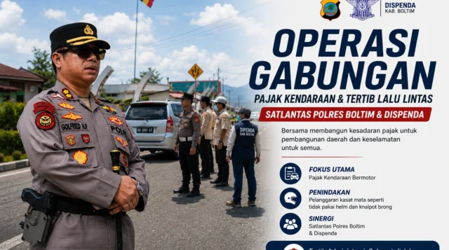 Polres Boltim Sisir Penunggak Pajak dan Pelanggar Kasat Mata