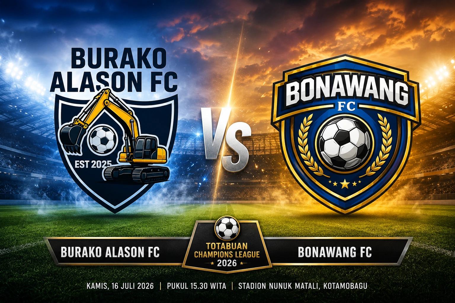 Burako Alason FC Vs Bonawang FC