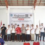Seksa Bolsel, M. Arvan Ohy saat membuka secara resmi Konferensi Kabupaten (Konferkab) III PWI Bolsel di Guest House Bolaang Uki, Kamis, 6 Agustus 2026. Foto: Istimewa