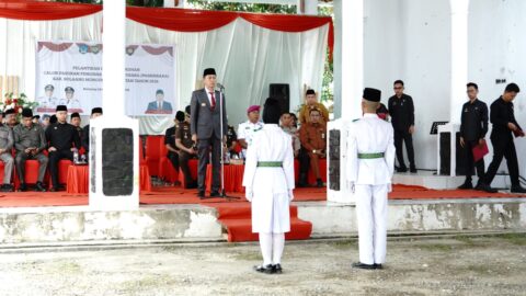 Bupati Iskandar Kamaru Kukuhkan Paskibraka Bolsel 2026
