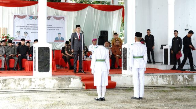 Bupati Iskandar Kamaru Kukuhkan Paskibraka Bolsel 2026