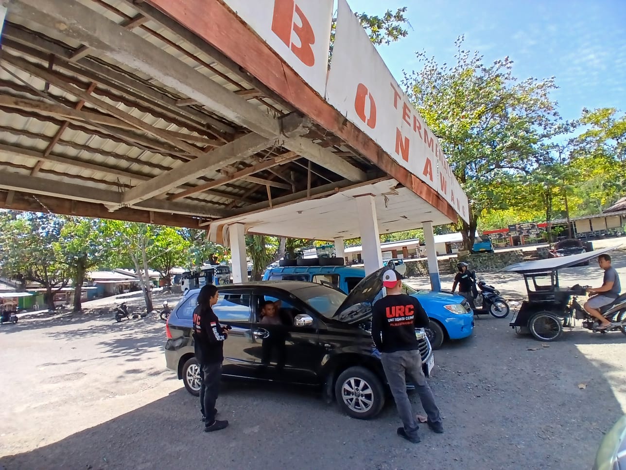 Tim URC Sat Reskrim Polres Kotamobagu saat melaksanakan patroli mobile di sejumlah titik rawan kriminalitas dan gangguan kamtibmas, Selasa 25 Agustus 2026.