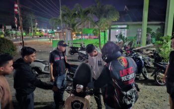 Cegah Gangguan Kamtibmas, URC Resmob Polres Bolmong Patroli di Lolak-Sangtombolang