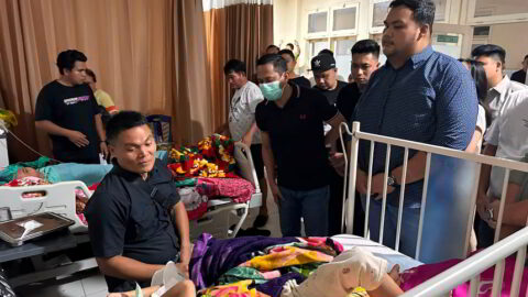 Wujud Kepedulian, Ketua TIDAR Sulut Besuk dan Santuni Korban Kecelakaan Drag Race Kotamobagu
