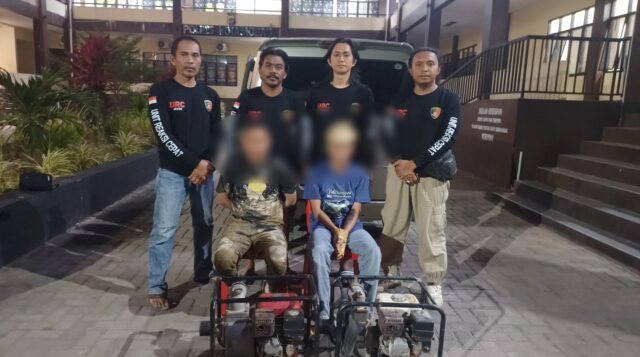 URC Polres Kotamobagu Tangkap Dua Terduga Pencuri Mesin Alkon di Singsingon, Ahmad Waafi: Keduanya Residivis