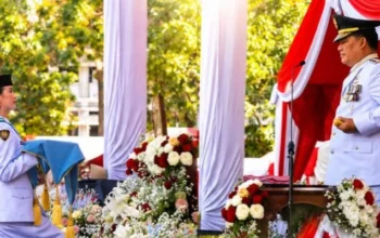 Gubernur Yulius Selvanus menjadi inspektur upacara HUT ke-81 Kemerdekaan RI di halaman Kantor Gubernur Sulut, Senin, 17 Agustus 2026.