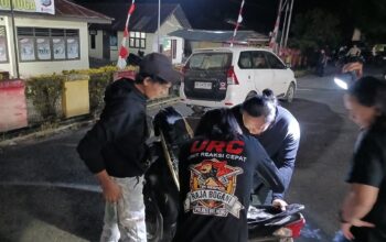 KRYD Dini Hari, Tim URC Polres Bolmong Sasar Sajam dan Kenalpot Brong