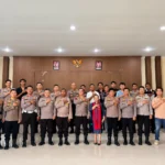 Suasana ibadah Pembinaan Rohani dan Mental (Binrohtal) yang diikuti personel Polres Bolaang Mongondow Timur pada Kamis, 6 Agustus 2026. Foto: Humas Polres Boltim