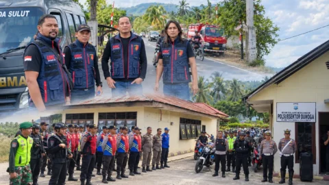 Pengamanan Pengucapan Syukur Dumoga Raya, Tim URC Resmob Sisir Jalur Rawan