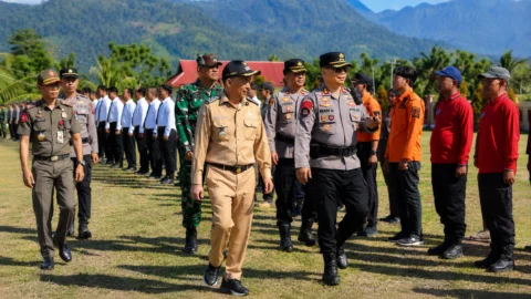 Kapolres Boltim Tegaskan Kesiapsiagaan Hadapi El Nino Lewat Apel Lintas Instansi