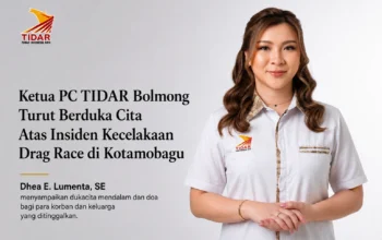 Tragedi Drag Race Kotamobagu, Dhea Lumenta Sampaikan Duka Mendalam untuk Para Korban 3 Ketua TIDAR PC Bolmong, Dhea E. Lumenta, SE