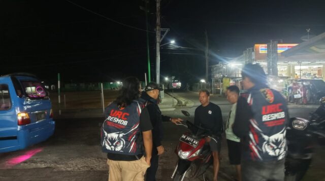Tim URC Polres Bolmong Gencarkan Razia Sajam dan Patroli Malam di Titik Rawan