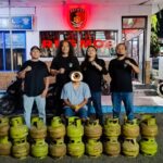 Barang bukti tabung gas elpiji dan sepeda motor bentor yang diamankan Tim URC Polres Kotamobagu dari terduga pelaku penjahat spesialis pencurian di Kotamobagu.