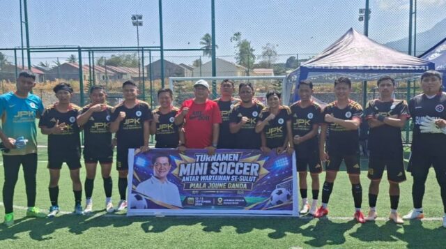 Jurnalis Polres Kotamobagu Lolos Final Piala Bupati Minut Usai Tumbangkan Bitung 2-1