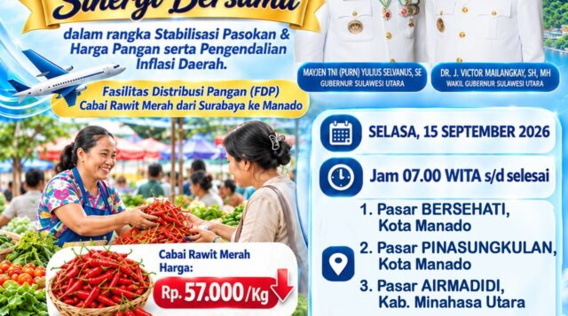 Pemprov Sulut Gelar Pasar Cabai Murah di 4 Lokasi