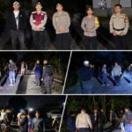 Aparat Polres Kotamobagu bersama personel gabungan melakukan pengamanan dan pemantauan di wilayah Upai, Kecamatan Kotamobagu Utara, Kamis, 24 September 2026 dini hari, setelah sekitar 50 pemuda asal Popo diamankan guna mencegah potensi bentrokan.