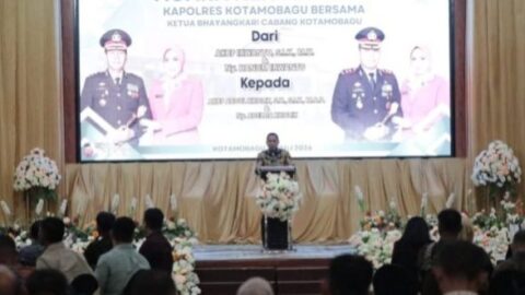 Wali Kota Kotamobagu Hadiri Acara Kenal-Pamit Kapolres Kotamobagu