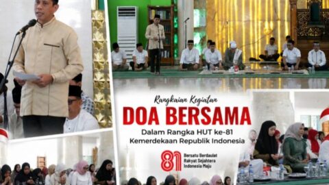 Wali Kota Weny Gaib Turut Doakan Korban Tragedi Drag Race Kotamobagu Saat Doa Bersama Rangkaian HUT Kemerdekaan