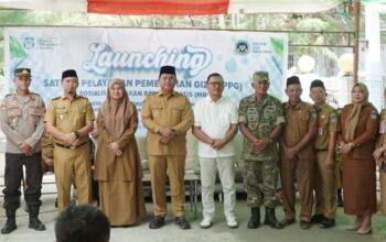 Ketua DPRD Bolsel Ariffin Olii saat menghadiri launching dan sosialisasi Program Makan Bergizi Gratis di SPPG Desa Deaga, Kecamatan Pinolosian Tengah, Selasa, 15 September 2026. Foto: Iswandi/Sulutplus